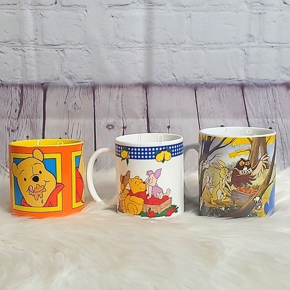 Disney Other - Vintage 90s Disney Winnie-the-Pooh Bundle of Three Mugs Coffee Cup Collectible